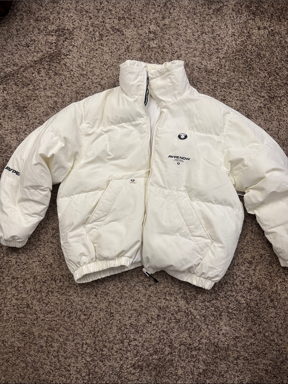 Aape AAPE White Puffer Jacket